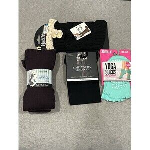 Assorted 4 Sizes And Variety Yoga Socks And Leggings SELF Non-Slip Grips